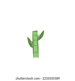 illustration of bamboo that has been cut.