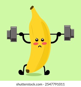 ilustração de banana, Vetor de clipart de mascote de desenhos animados, Conjunto de feixes de frutas Vetor de mascote de desenhos animados, Maçã, Fitness, Mascote