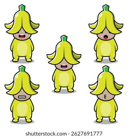 The Illustration of Banana Fruit Emoji