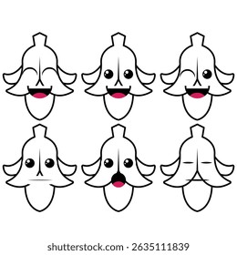 The Illustration of Banana Fruit Emoticon