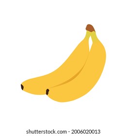 illustration of banana fruit, suitable for children's learning books