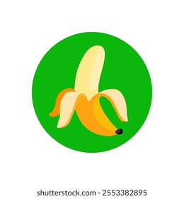 illustration of a banana isolate on white