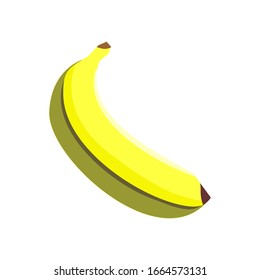 
ilustración de hoja de plátano y plátano con fondo blanco