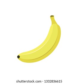 Illustration of a banana on a white background