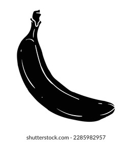 Ilustración del vector bananero.
Icono de fruta, signo o símbolo.