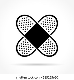 Illustration of bandage icon on white background