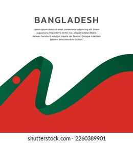 Illustration of Bangladesh flag Template