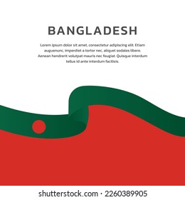 Illustration of Bangladesh flag Template