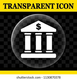 Illustration of bank vector circle transparent icon