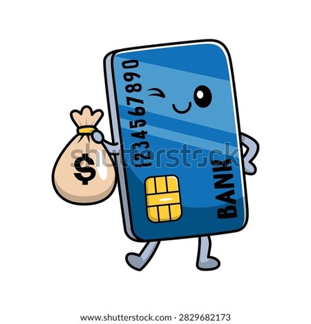 The Illustration of Banking Card