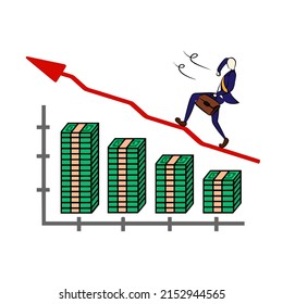 Illustration : Banknote Money Chart Beautiful illustrations are used in general applications.