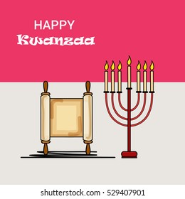 illustration of a Banner For Happy Kwanzaa.