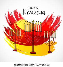illustration of a Banner For Happy Kwanzaa.