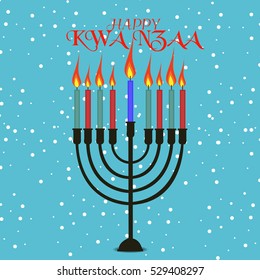 illustration of a Banner For Happy Kwanzaa.