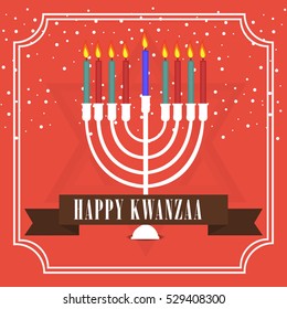 illustration of a Banner For Happy Kwanzaa.