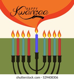 illustration of a Banner For Happy Kwanzaa.