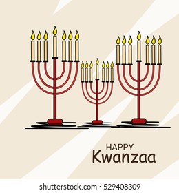 illustration of a Banner For Happy Kwanzaa.