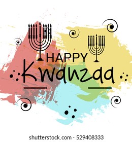 illustration of a Banner For Happy Kwanzaa.