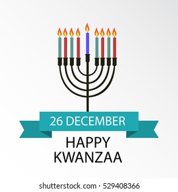 illustration of a Banner For Happy Kwanzaa.