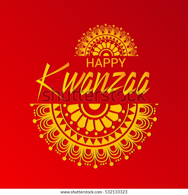 Illustration Banner Happy Kwanzaa Stock Vector (Royalty Free) 532133323