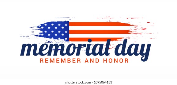 Illustration Banner Or Poster Of Happy Memorial Day.