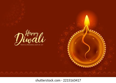 ilustración del fondo de la plantilla de pancartas con el diario quemándose en Feliz Día Diwali para el festival de la luz en India