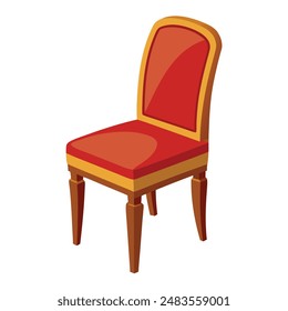 Illustration of Banquet Chair with legs