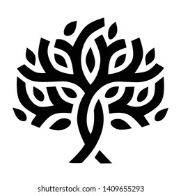 Illustration of banyan tree for creative logos