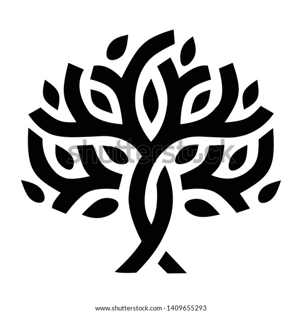 Illustration of banyan\
tree for creative\
logos