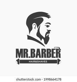 illustration of Barbershop Logo Vector 