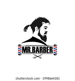 illustration of Barbershop Logo Vector 