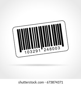 Illustration Barcode On White Background Stock Vector (Royalty Free ...