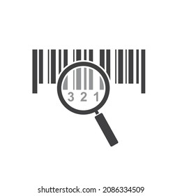 illustration of barcode scanner, vector art.