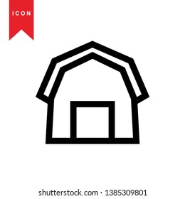 Illustration of barn agriculture elements - Vector