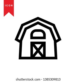 Illustration of barn agriculture elements - Vector