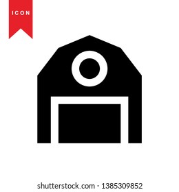 Illustration of barn agriculture elements - Vector
