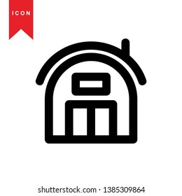 Illustration of barn agriculture elements - Vector