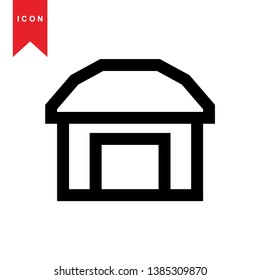 Illustration of barn agriculture elements - Vector