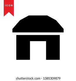 Illustration of barn agriculture elements - Vector
