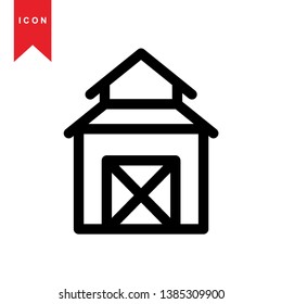 Illustration of barn agriculture elements - Vector