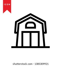 Illustration of barn agriculture elements - Vector