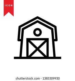 Illustration of barn agriculture elements - Vector