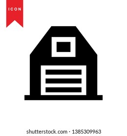 Illustration of barn agriculture elements - Vector