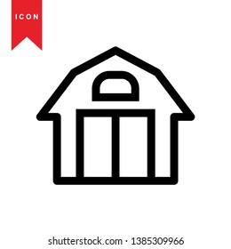 Illustration of barn agriculture elements - Vector