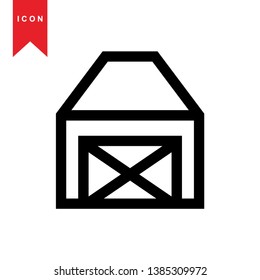 Illustration of barn agriculture elements - Vector