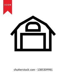 Illustration of barn agriculture elements - Vector