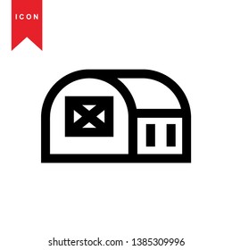 Illustration of barn agriculture elements - Vector