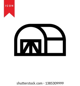 Illustration of barn agriculture elements - Vector