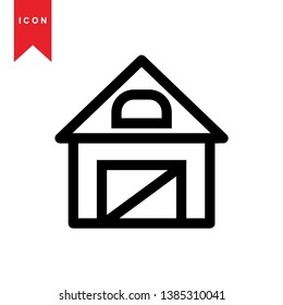 Illustration of barn agriculture elements - Vector