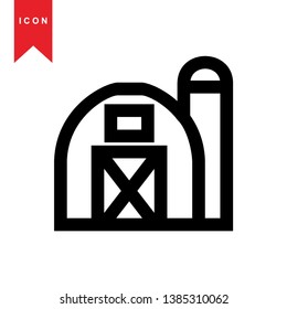 Illustration of barn agriculture elements - Vector